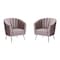 Manhattan Comfort Rosemont Accent Chair in Blush and Gold, PK2 2-AC056-BH - alternate 1